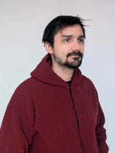 Load image into Gallery viewer, Petros Merino Wool hoodie, dark red (4th gen) - Last sale before price increase