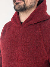 Load image into Gallery viewer, Petros Merino Wool hoodie, dark red (4th gen) - Last sale before price increase