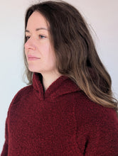 Load image into Gallery viewer, Petros Merino Wool hoodie, dark red (4th gen) - Last sale before price increase