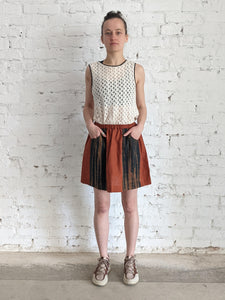 Short Linen Skirt