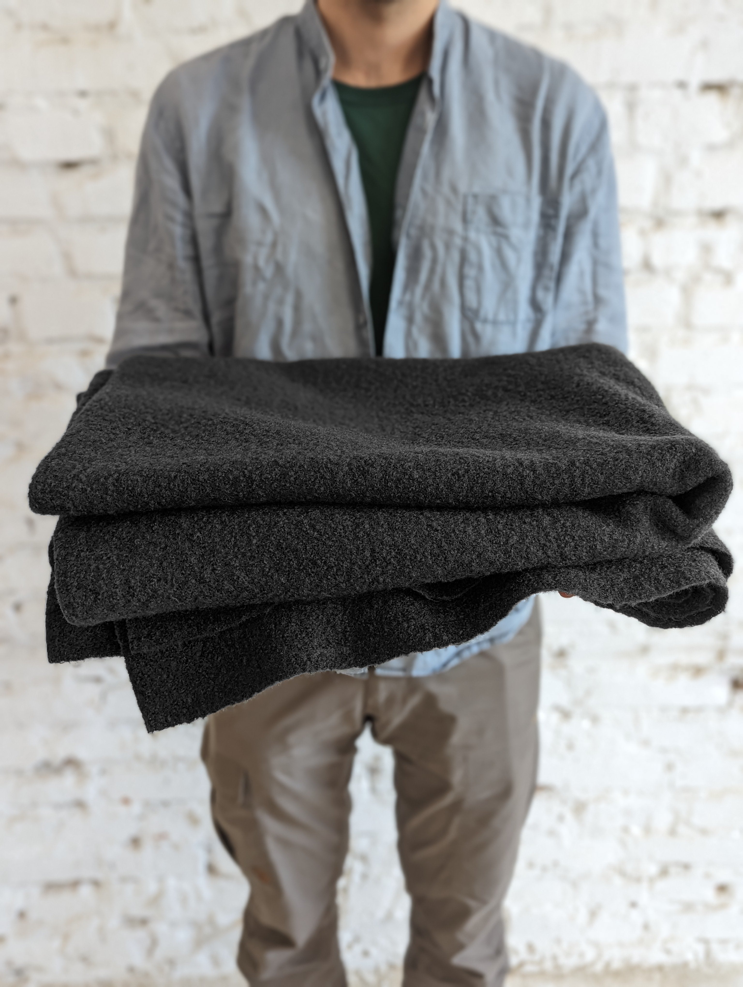 【マーさん】Theory Morton Wool Blanket セオリー Theory MORTON WOOL/ BLANKET ST P （オフホワイト