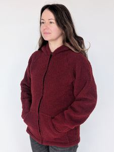 Petros Merino Wool hoodie, dark red (4th gen) - r/CampingGear SPECIAL