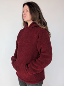 Petros Merino Wool hoodie, dark red (4th gen) - r/CampingGear SPECIAL